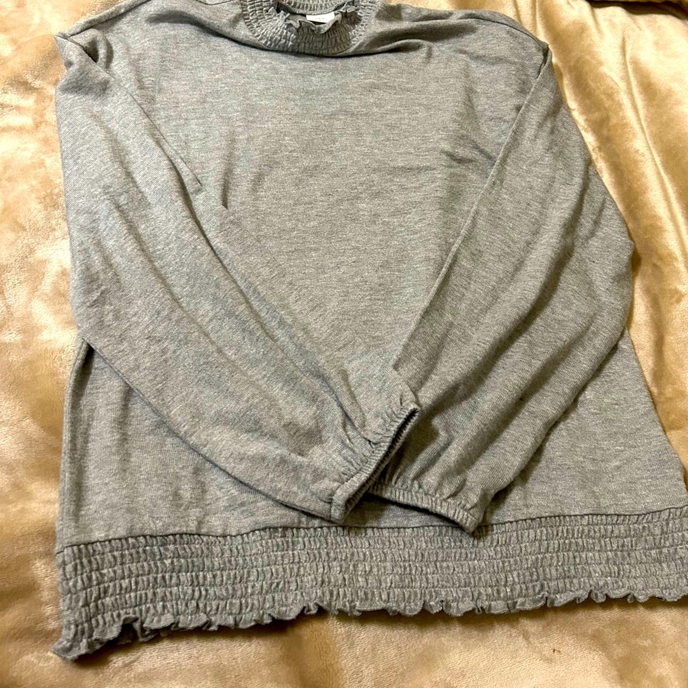 A New Day - size large, women’s gray sweater, gently used like NEW